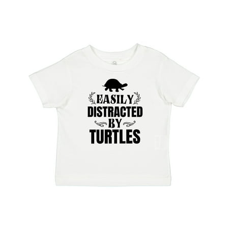 Inktastic Easily Distracted by Turtles Gift Baby Boy or Baby Girl T-Shirt
