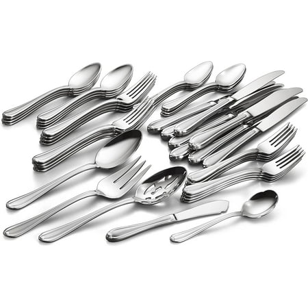 846854 Melon Bud Frosted 45-Piece Flatware Set