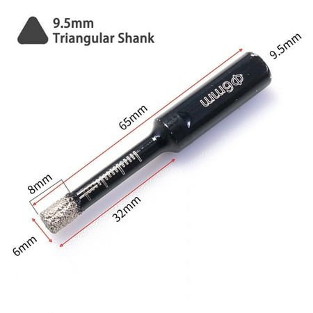 BAMILL 6-12mm Dry Ceramic Tile Drill Bit Triangular Shank Brazing Hole Opener Drilling
BAMILL 6-12mm Dry Ceramic Tile Drill Bit Triangular Shank Brazing Hole Opener Drilling