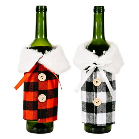 Red Wine Bottle Cover Bags Plaid Christmas Decoration Plaid Navidad Dinner Wine Bottle Bag Christmas Decoration(2Pcs)
Red Wine Bottle Cover Bags Plaid Christmas Decoration Plaid Navidad Dinner Wine Bottle Bag Christmas Decoration(2Pcs)