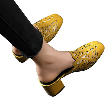 Cathalem Small Wedge Sandals for Women Sandals Chunky Summer Hollow Spring Toe Women Heels Round High Heels Fashion And Women s Sandal Yellow 8
Cathalem Small Wedge Sandals for Women Sandals Chunky Summer Hollow Spring Toe Women Heels Round High Heels Fashion And Women s Sandal Yellow 8