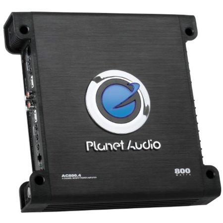 Planet Audio Anarchy Ac800.4 Car Amplifier - 800 W Pmpo - 4 Channel - Class Ab - Bridgeable - 8 Ohm - 20 Hz To 20 Khz - Mosfet Power Supply - 4 X 75 W @ 4 Ohm - 4 X 150 W @ 2 Ohm - 400 W (ac8004)