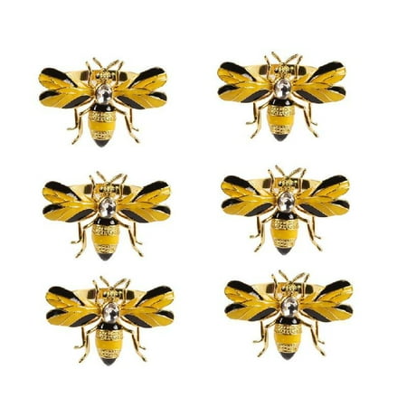 Sardfxul 6 Pcs for Creative Cute Bee Napkin Ring Wedding Banquet Party Table Decoration G
Sardfxul 6 Pcs for Creative Cute Bee Napkin Ring Wedding Banquet Party Table Decoration G