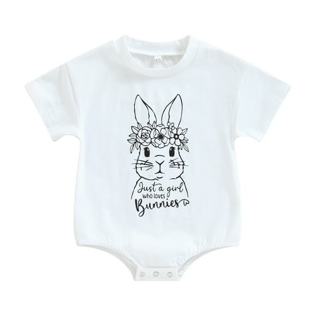 Sunisery Easter Baby Boys Girls Romper Rabbit Print Short Sleeve Crew Neck Jumpsuits Summer Casual Infant Bodysuits
Sunisery Easter Baby Boys Girls Romper Rabbit Print Short Sleeve Crew Neck Jumpsuits Summer Casual Infant Bodysuits
