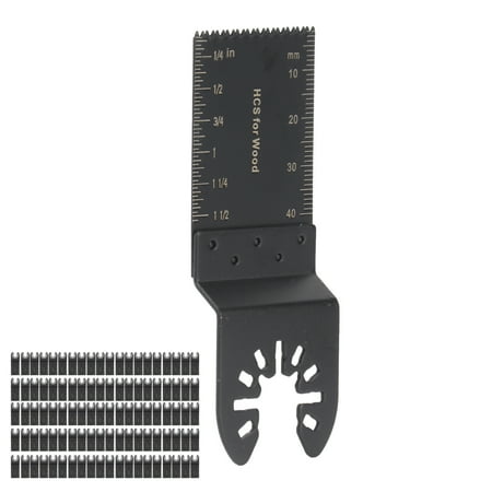 Oscillating Tool Blade Multitool Saw Blade Professional Universal High Carbon Steel Sturdy 100 Pcs For Wood Plastic Cutting