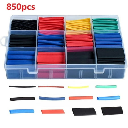 RANMEI 850pcs Waterproof Heat Shrink Tubing Kit 2:1 Heat Shrink Tube Heat-Shrink Tubing