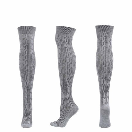 DAETIROS Pattern Solid color Stretch Knee Length Long Knitted Women Even Size Autumn and Winter Socks Gray
DAETIROS Pattern Solid color Stretch Knee Length Long Knitted Women Even Size Autumn and Winter Socks Gray