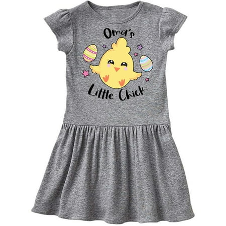 Inktastic Happy Easter Oma s Little Chick Gift Toddler Girl Dress