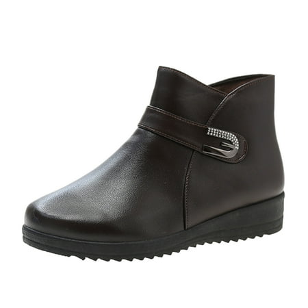 Sexlip Womens Winter Ankle Boots Wedge Heel Side Zipper Boots Outdoor Active Plush Casual Plus Size Comfortable Boots Coffee 35
Sexlip Womens Winter Ankle Boots Wedge Heel Side Zipper Boots Outdoor Active Plush Casual Plus Size Comfortable Boots Coffee 35