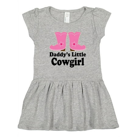 Inktastic Daddy s Little Cowgirl Gift Toddler Girl Dress