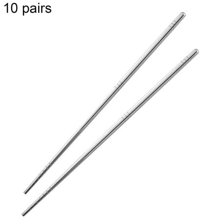 iaksohdu 10 Pairs Stainless Steel Chopsticks Square Anti-slip Mildew Proof Kitchen Tool
iaksohdu 10 Pairs Stainless Steel Chopsticks Square Anti-slip Mildew Proof Kitchen Tool
