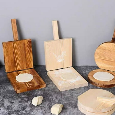 BetterZ Effective Dough Press Long Lifespan Wood Round/Square Shape Dumpling Skin Mold Kitchen Supplies
BetterZ Effective Dough Press Long Lifespan Wood Round/Square Shape Dumpling Skin Mold Kitchen Supplies