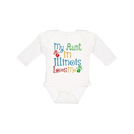 Inktastic My Aunt in Illinois Loves Me Gift Baby Boy or Baby Girl Long Sleeve Bodysuit
Inktastic My Aunt in Illinois Loves Me Gift Baby Boy or Baby Girl Long Sleeve Bodysuit