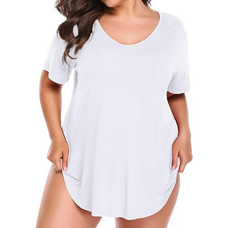 Lumento Sleepwear Pajama Tops for Women Plus Size Comfy Soft Short Sleeve Tunic Blouse Casual O-neck Sleepwear Blouses Shirt
Lumento Sleepwear Pajama Tops for Women Plus Size Comfy Soft Short Sleeve Tunic Blouse Casual O-neck Sleepwear Blouses Shirt