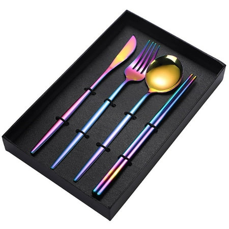 shuwee Stainless Steel Flatware Sets Portable Reusable Cutlery Set Travel Utensils Set Including Knifes Fork Spoon for Home Camping Silver Pattern 4
shuwee Stainless Steel Flatware Sets Portable Reusable Cutlery Set Travel Utensils Set Including Knifes Fork Spoon for Home Camping Silver Pattern 4
