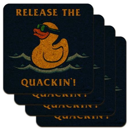 Release the Quackin Kraken Rubber Duck Funny Humor Low Profile Novelty Cork Coaster Set
Release the Quackin Kraken Rubber Duck Funny Humor Low Profile Novelty Cork Coaster Set