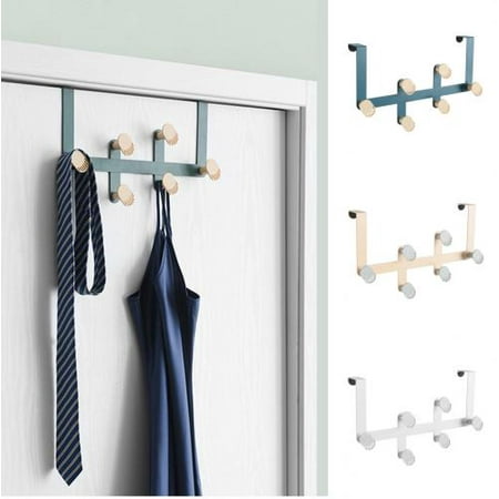 Leaveforme Anti-Collision Hook Over The Door Hook Hanger Metal Storage Rack Shelf - Rack Rack for Bathroom Bedroom