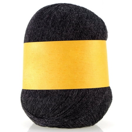 50G Exquisite Hand-knitted Woollen-yarn Ball Soft Cashmere Crochet Yarn for Knitting Specification:black gray