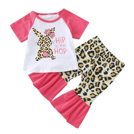 ZRBYWB Easter Kids Toddler Baby Girls Clothes Cotton Short Sleeve Rabbit Print Tshirts Tops Leopard Print Bell Bottom Outfits Set Clothes
ZRBYWB Easter Kids Toddler Baby Girls Clothes Cotton Short Sleeve Rabbit Print Tshirts Tops Leopard Print Bell Bottom Outfits Set Clothes