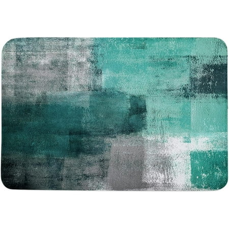Abstract Art Door Mat Anti-Skid Welcome Mat Absorbent Floor Mat Front Doormat for Kitchen Bathroom Entryway Patio High Traffic Areas Blue-Green Geometric Painting Print 20x32 Inch
Abstract Art Door Mat Anti-Skid Welcome Mat Absorbent Floor Mat Front Doormat for Kitchen Bathroom Entryway Patio High Traffic Areas Blue-Green Geometric Painting Print 20x32 Inch
