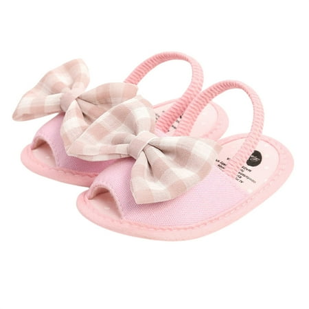 Luckinbaby Baby Girls Sandals Plaid Bowknot Open-Toe Sandals with Nonslip Soles
Luckinbaby Baby Girls Sandals Plaid Bowknot Open-Toe Sandals with Nonslip Soles