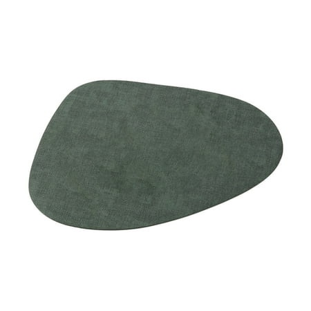 Jangslng Faux Leather Placemat Waterproof Heat-Resistant Non-slip Heat Insulation Dishwasher Safe Solid Color Irregular Dining Table Protection Decoration Pad Kitchen Supplies 
Jangslng Faux Leather Placemat Waterproof Heat-Resistant Non-slip Heat Insulation Dishwasher Safe Solid Color Irregular Dining Table Protection Decoration Pad Kitchen Supplies