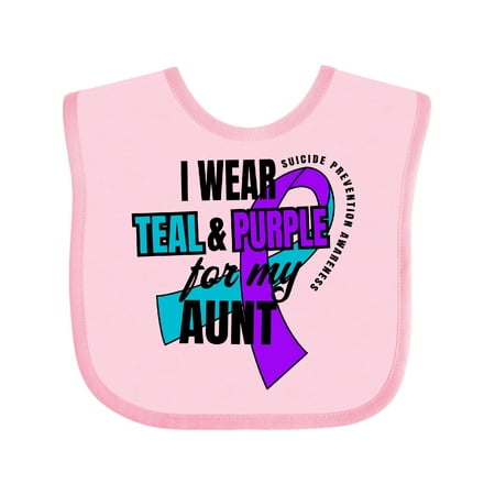 Inktastic Suicide Prevention I Wear Teal and Purple for My Aunt Gift Baby Boy or Baby Girl Bib
Inktastic Suicide Prevention I Wear Teal and Purple for My Aunt Gift Baby Boy or Baby Girl Bib