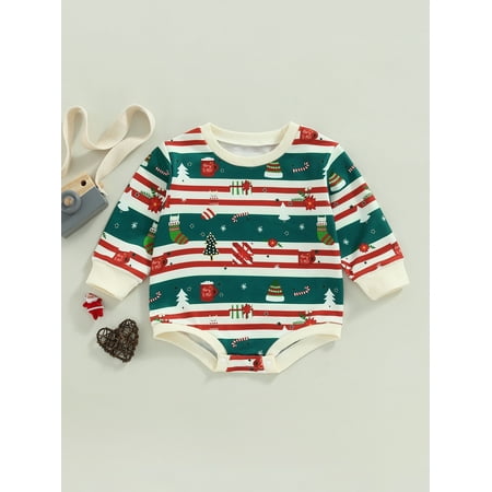Vera Natura Infant Baby Girls Boys Christmas Clothes Oversized Crewneck Pumpkin Print Sweatshirt Romper Long Sleeve Pullover Tops
Vera Natura Infant Baby Girls Boys Christmas Clothes Oversized Crewneck Pumpkin Print Sweatshirt Romper Long Sleeve Pullover Tops