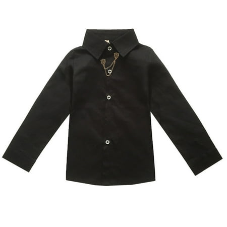 Diufon Toddler Kids Baby Boys Shirt Lapel Single-Breasted Top Spring Long Sleeve Solid Color Child Outfits (12-13 Years Black)
Diufon Toddler Kids Baby Boys Shirt Lapel Single-Breasted Top Spring Long Sleeve Solid Color Child Outfits (12-13 Years Black)