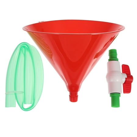 1 Set Beer Funnel with Valves Plastic Beer Funnel Tube Drinking Games Party Supplies