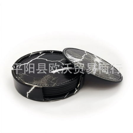 NUOLUX 1 Set Of Round PU Leather Coasters Drink Coasters Cup Coaster Cup Mug Mat Home Supply with Holder
NUOLUX 1 Set Of Round PU Leather Coasters Drink Coasters Cup Coaster Cup Mug Mat Home Supply with Holder