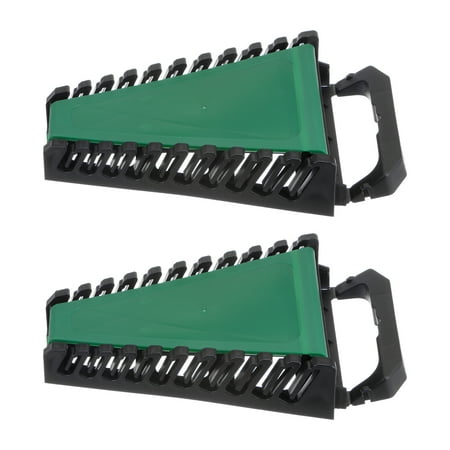 Uxcell Wrench Organizer Rack 10 Slots 6.9 x 5.2 ABS Plastic Tool Holder with Handle for Carrying 2 Packs
Uxcell Wrench Organizer Rack 10 Slots 6.9 x 5.2 ABS Plastic Tool Holder with Handle for Carrying 2 Packs