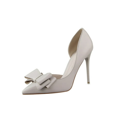 Gomelly Women High Heels Stiletto Heel D Orsay Pumps Slip On Pump Bow Dress Shoes Wedding Party Gray 5.5
Gomelly Women High Heels Stiletto Heel D Orsay Pumps Slip On Pump Bow Dress Shoes Wedding Party Gray 5.5