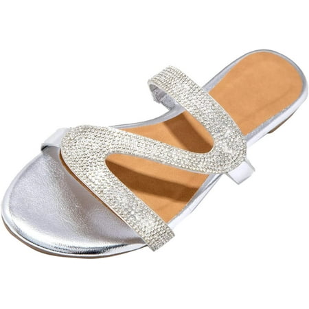 Summer Women s Sandals Casual Rhinestone Slip-On Open Toe Flat Sandals Beach Summer Ladies Sandals Shoes for Women 2022 (A-Gold 11)
Summer Women s Sandals Casual Rhinestone Slip-On Open Toe Flat Sandals Beach Summer Ladies Sandals Shoes for Women 2022 (A-Gold 11)