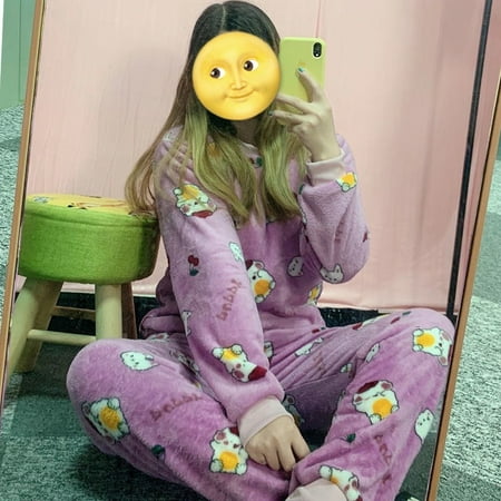 Ladies Pyjama Women Winter Flannel Pajama Set Fleece Pajamas Sleepwear Thick Warm Velvet Female Homewear Suit Cute Sweet Pijama
Ladies Pyjama Women Winter Flannel Pajama Set Fleece Pajamas Sleepwear Thick Warm Velvet Female Homewear Suit Cute Sweet Pijama