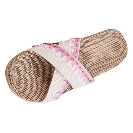 Slipper for Women Slippers For Fashion Ladies Women Breathable Bohemia Beach Slip On Shoes Flats Casual Sandals PU Pink 39-40
Slipper for Women Slippers For Fashion Ladies Women Breathable Bohemia Beach Slip On Shoes Flats Casual Sandals PU Pink 39-40