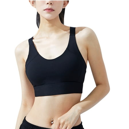Utoimkio Sports Bras for Women Padded Women s Sports Yoga Bra One-piece Back Sports Bras No Underwire Yoga Vest