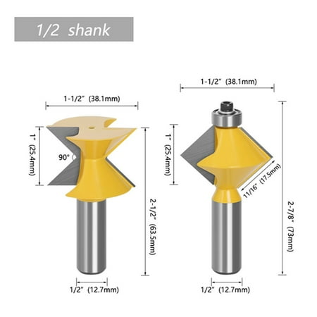 RANMEI Woodworking Milling Cutter Plate Splicing Router Bit Groove Chisel Cutter Tool
RANMEI Woodworking Milling Cutter Plate Splicing Router Bit Groove Chisel Cutter Tool