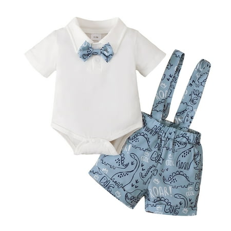 Kucnuzki 12 Months Baby Boy Summer Outfits Shorts Sets 18 Months Short Sleeve Solid Color Gentle Shirt Romper Tops Dinosaur Prints Oridinary Shorts 2PCS Set White
Kucnuzki 12 Months Baby Boy Summer Outfits Shorts Sets 18 Months Short Sleeve Solid Color Gentle Shirt Romper Tops Dinosaur Prints Oridinary Shorts 2PCS Set White