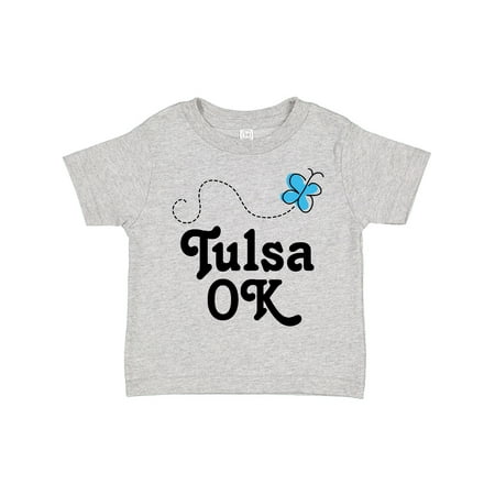Inktastic Tulsa Oklahoma Butterfly Gift Toddler Toddler Girl T-Shirt