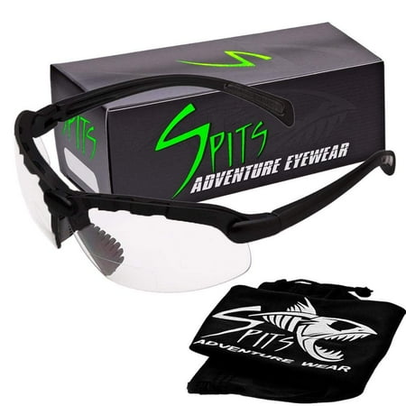 Spits Eyewear Top Or Bottom Bifocal Safety Glasses (Frame Color: Matte Black Magnifier: 1.25 Bottom Clear)
Spits Eyewear Top Or Bottom Bifocal Safety Glasses (Frame Color: Matte Black Magnifier: 1.25 Bottom Clear)