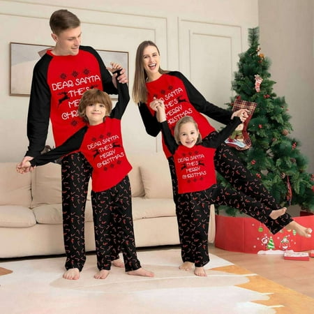 SILVERCELL Family Christmas Pajamas Matching Sets Letter and Elk Deer Pattern Cotton Holiday Jammies Sleepwear
SILVERCELL Family Christmas Pajamas Matching Sets Letter and Elk Deer Pattern Cotton Holiday Jammies Sleepwear