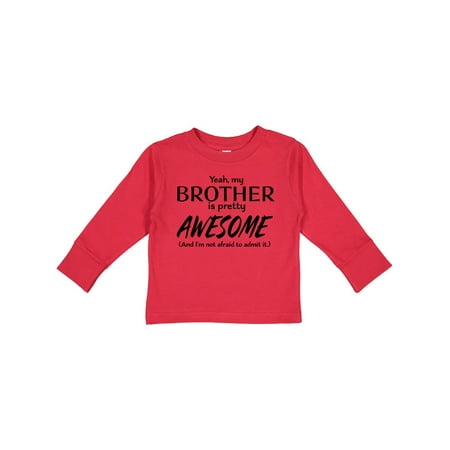 Inktastic Yeah My Brother is Pretty Awesome Gift Toddler Boy or Toddler Girl Long Sleeve T-Shirt
Inktastic Yeah My Brother is Pretty Awesome Gift Toddler Boy or Toddler Girl Long Sleeve T-Shirt
