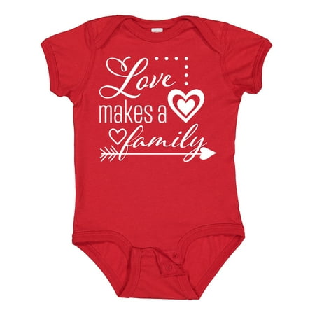 Inktastic Love Makes a Family- Hearts and Arrow Gift Baby Boy or Baby Girl Bodysuit 
Inktastic Love Makes a Family- Hearts and Arrow Gift Baby Boy or Baby Girl Bodysuit