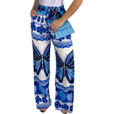 Capreze Wide Leg Palazzo Pant for Women Elastic Waist Lounge Sweat Pant Comfy Leisure Casual Butterfly Print Pajama Pjs Bottoms
Capreze Wide Leg Palazzo Pant for Women Elastic Waist Lounge Sweat Pant Comfy Leisure Casual Butterfly Print Pajama Pjs Bottoms