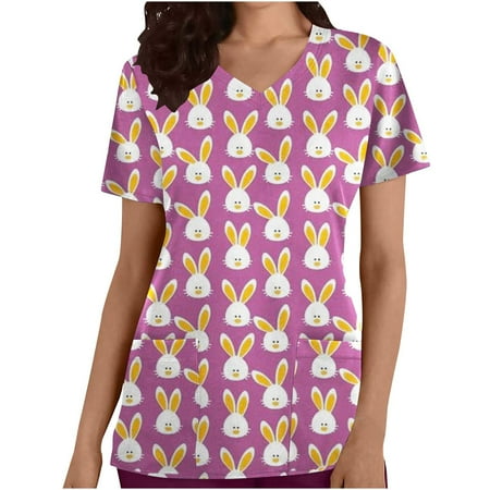 Women s Easter Day Print Scrub Tops V Neck 2023 Summer Loose Fit Tunic Tops Casual Tee T-Shirt Plus Size Happy Easter Shirt
Women s Easter Day Print Scrub Tops V Neck 2023 Summer Loose Fit Tunic Tops Casual Tee T-Shirt Plus Size Happy Easter Shirt