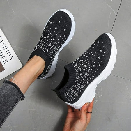Women s Faux Rhinestone Decor Socks Shoes Breathable & Lightweight Running Shoes Women s Footwear
Women s Faux Rhinestone Decor Socks Shoes Breathable & Lightweight Running Shoes Women s Footwear