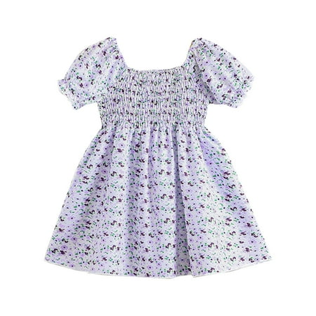 BSDHBS Girls Casual Dress Summer Small and Medium Sized Girls New Puff Sleeve Small Floral Fashion A Line Dress
BSDHBS Girls Casual Dress Summer Small and Medium Sized Girls New Puff Sleeve Small Floral Fashion A Line Dress
