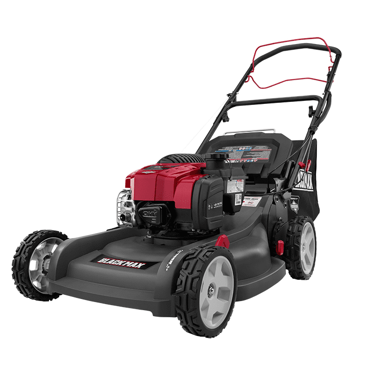 Black Max Inch Cc Self Propelled Gas Mower With Briggs Stratton