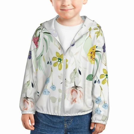 Gaeub Wildflowers Print Athletic Sun Protection Hoodie for Kids Long Sleeve Outdoor UV Shirt Running Fishing Top for Boys Girls-3 Years
Gaeub Wildflowers Print Athletic Sun Protection Hoodie for Kids Long Sleeve Outdoor UV Shirt Running Fishing Top for Boys Girls-3 Years